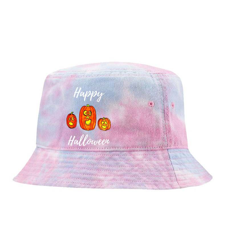 Happy Halloween Cute Tie Dyed Bucket Hat | Artistshot