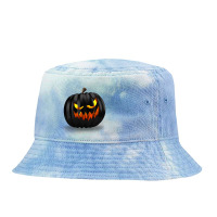 Scary Jack O Lantern Halloween Tie Dyed Bucket Hat | Artistshot