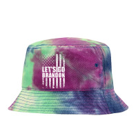 Anti Liberal Flag Let's Go Brandon Conservative Tie Dyed Bucket Hat | Artistshot