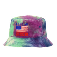 Let's Go Brandon Shirt Conservative American Flag Tie Dyed Bucket Hat | Artistshot