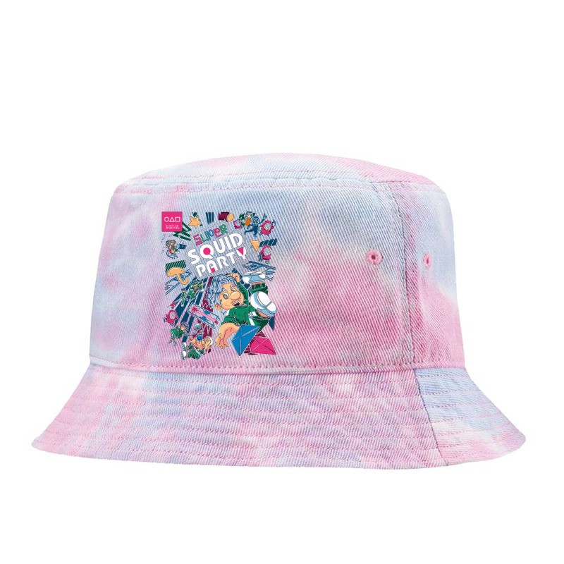 Red Party Cuttlefish Tie Dyed Bucket Hat by BaitCuan | Artistshot