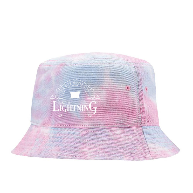 White Lightning Tie Dyed Bucket Hat by expresionesjmvg | Artistshot