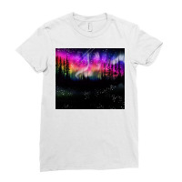 Northern Lights Ladies Fitted T-shirt | Artistshot