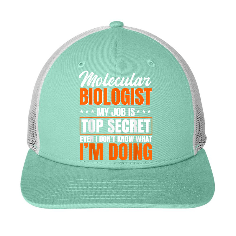 Molecular Biologist Job Genetic Scientist Dna Biology T Shirt Snapback Trucker Cap by dornakgb | Artistshot