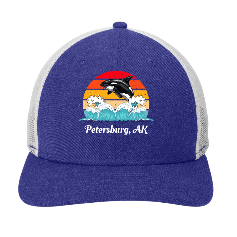 Petersburg T  Shirt Petersburg Alaska Distressed Orca Killer Whale Wav Snapback Trucker Cap by baroncrona555 | Artistshot