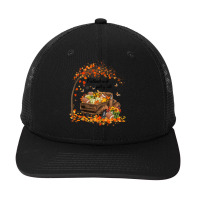 Football Football And Fall Yall Pumpkin Truck Autumn Thanksgiving 13 F Snapback Trucker Cap | Artistshot