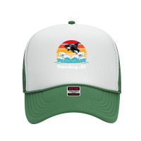 Petersburg T  Shirt Petersburg Alaska Distressed Orca Killer Whale Wav Foam Trucker Hat | Artistshot