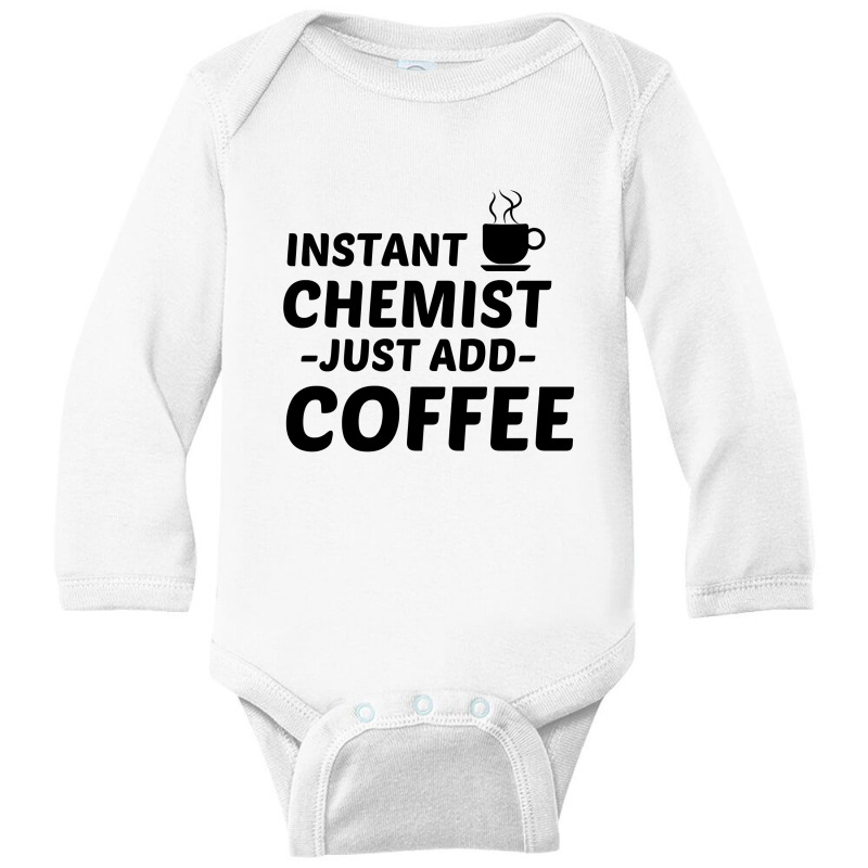 Chemist Instant Just Add Coffee Long Sleeve Baby Bodysuit by Perfect Designers | Artistshot