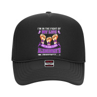 Alzheimers Awareness In The Fight T  Shirt Alzheimer's Awareness In Th Foam Trucker Hat | Artistshot