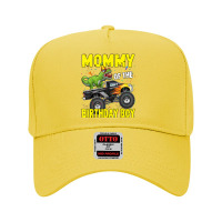 Mommy Of The Birthday Boy Dinosaurs T Rex Monster Truck Characters Car Adjustable Baseball Cap | Artistshot