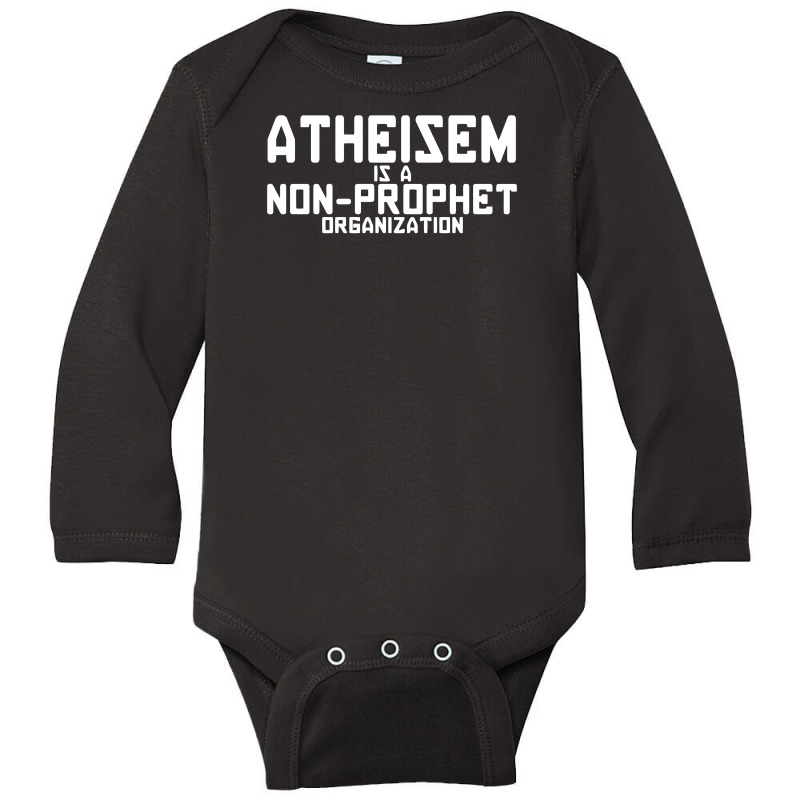 Atheism Is A Non Prophet Organization Long Sleeve Baby Bodysuit by rusmashirt | Artistshot