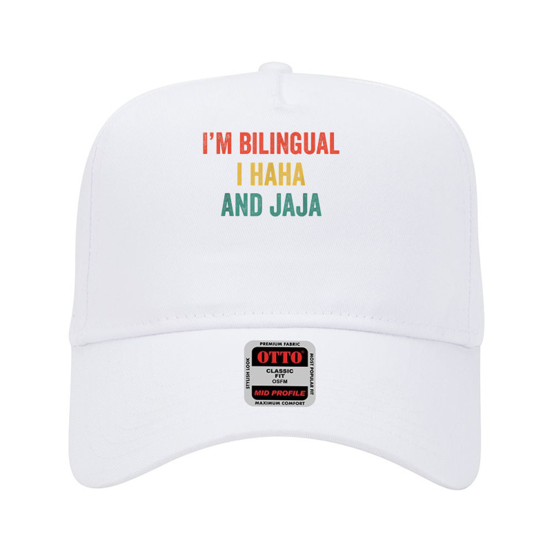 Im Bilingual I Haha And Jaja Funny Spanish Spanglish Teacher T Shirt Adjustable Baseball Cap by tuckeynkriccijea | Artistshot