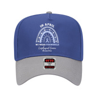 Rainbow In April We Wear Periwinkle Esophageal Cancer Adjustable Baseball Cap | Artistshot