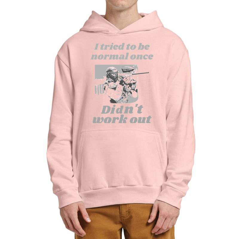 I Tried To Be Normal Once Did Not Work Out Grey Text Classic Urban Pullover Hoodie by cm-arts | Artistshot