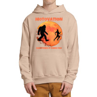 Motivation Sometimes Finds You Bigfoot Moon Silhouette Funny Tank Top Urban Pullover Hoodie | Artistshot