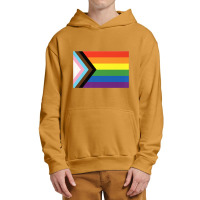 Progress Pride Flag National Pride Gift Urban Pullover Hoodie | Artistshot