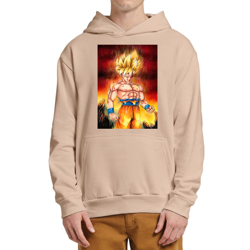 Goku Ssj Figure Class Urban Pullover Hoodie by greggjvandervor | Artistshot