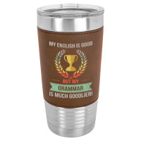 Funny Grammar School Or College Subject Design Leatherette Tumbler | Artistshot