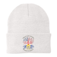 American Grown Barbadian Roots Usa Barbados Flag Heritage T Shirt Beanie | Artistshot