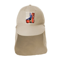 Salute The Flag Back The Badge Sun Shade Cap | Artistshot