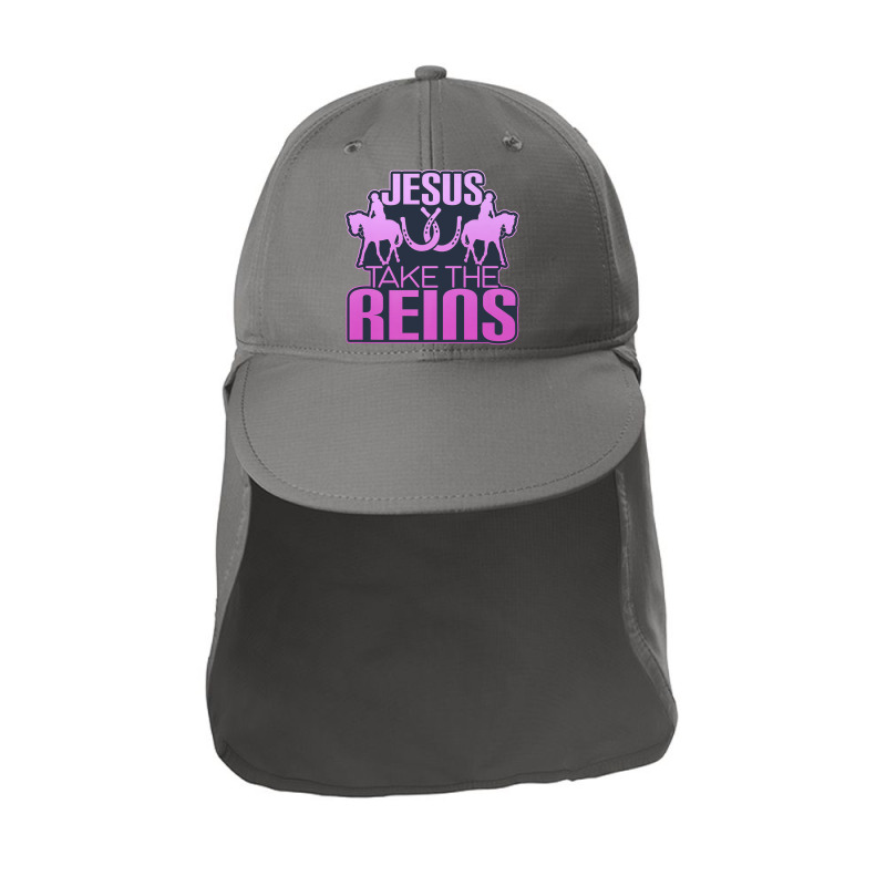 Jesus Take The Reins Cool Race Horse Premium Sun Shade Cap | Artistshot