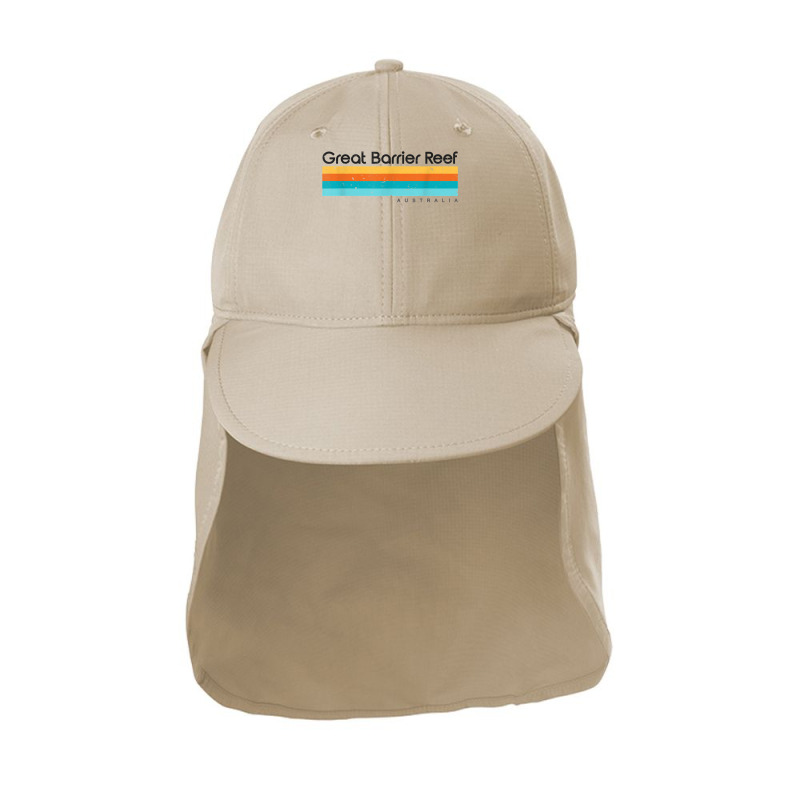 Vintage Great Barrier Reef Islands Australia Retro Design T Shirt Sun Shade Cap by therronjayes | Artistshot