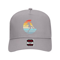 Bouldering T  Shirt Bouldering Silhouette On A Distressed Retro Sunset Mesh Back Trucker Hat | Artistshot