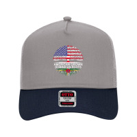 American Grown Dominican Roots Dominica Flag T Shirt Mesh Back Trucker Hat | Artistshot