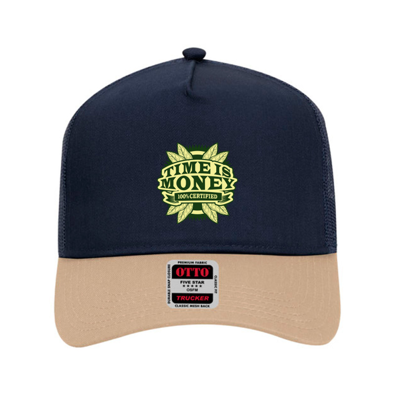 Time Is Money Mesh Back Trucker Hat by gatotkoco | Artistshot