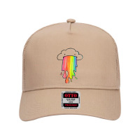 Cloud Overlay Rainbow Mesh Back Trucker Hat | Artistshot