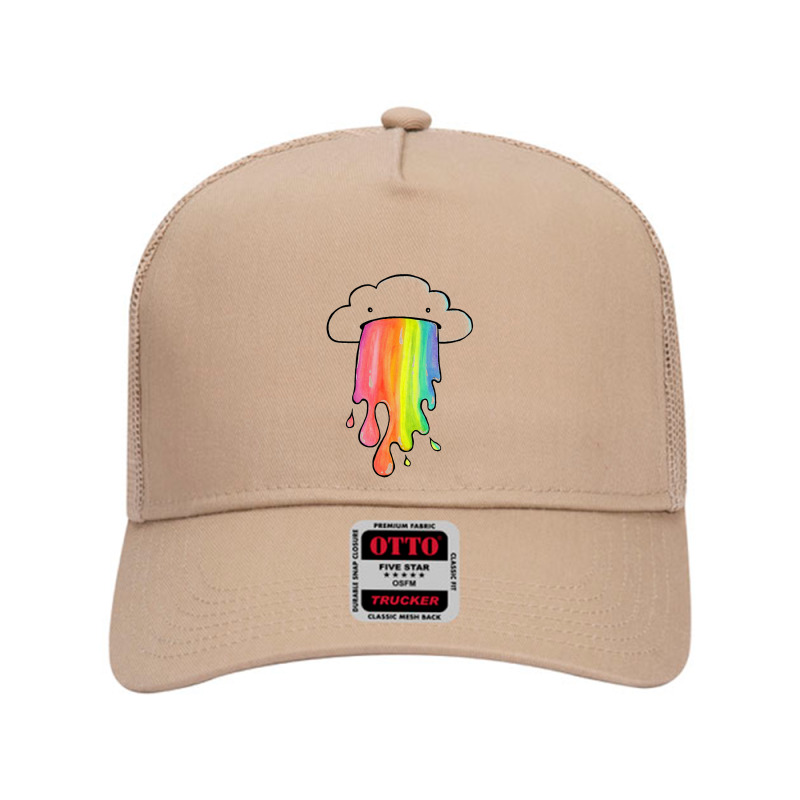 Cloud Overlay Rainbow Mesh Back Trucker Hat by lindumawardi | Artistshot