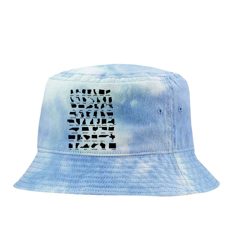 50 American States   50 States Tie Dyed Bucket Hat by pagersuek | Artistshot