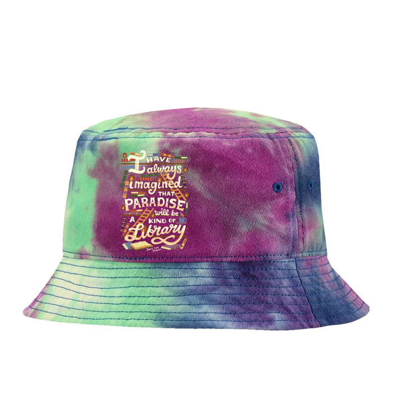 Library Is Paradise Library Tie Dyed Bucket Hat by noranajas | Artistshot