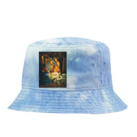 Vintage Christmas Nativity Tie Dyed Bucket Hat | Artistshot