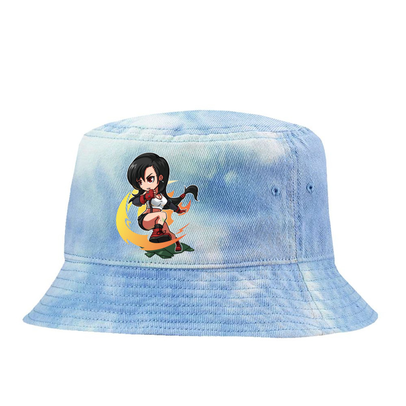 Tifan Cute Chibi Anime Final Tie Dyed Bucket Hat by ElizabethTDuval | Artistshot