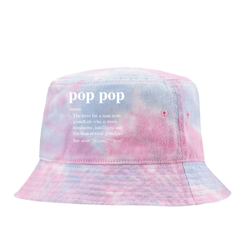 Mens Pop Pop Definition Funny Poppop Dictionary For Men Grandpa T Shir Tie Dyed Bucket Hat | Artistshot