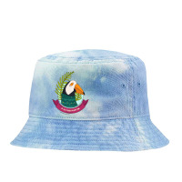 P Is For Puffin Bird Tie Dyed Bucket Hat | Artistshot