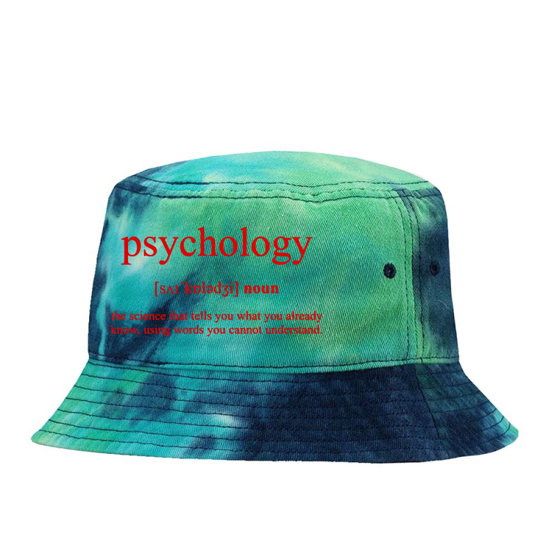 Psychology Tie Dyed Bucket Hat by saterseim | Artistshot