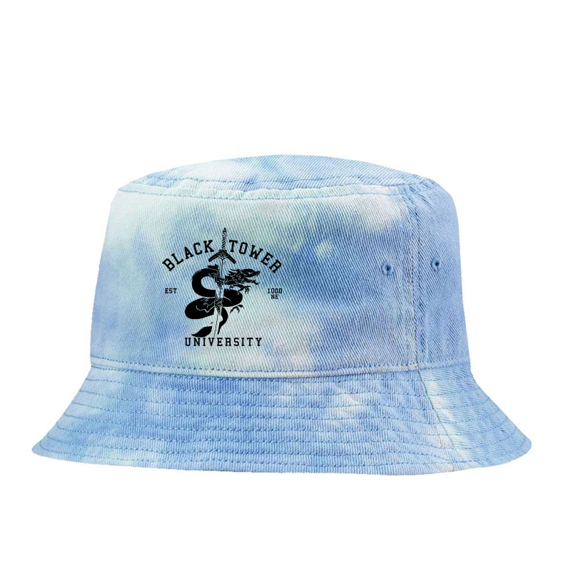 Black University Tie Dyed Bucket Hat by idalismarcha | Artistshot