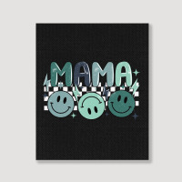 Grunge Boy Mama Portrait Canvas Print | Artistshot