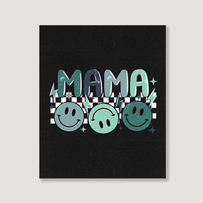 Grunge Boy Mama Portrait Canvas Print | Artistshot