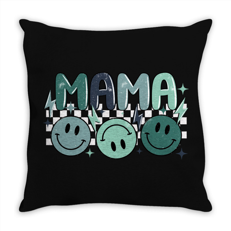 Grunge Boy Mama Throw Pillow | Artistshot