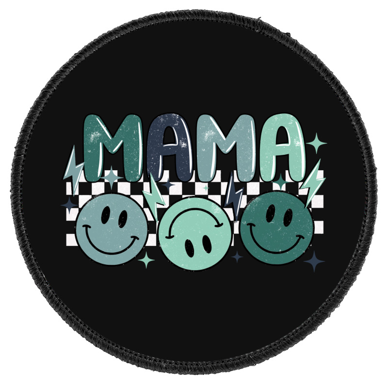 Grunge Boy Mama Round Patch | Artistshot