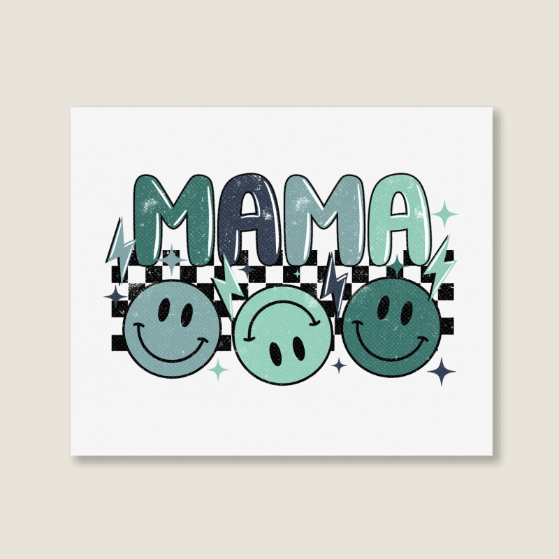 Grunge Boy Mama Landscape Canvas Print | Artistshot