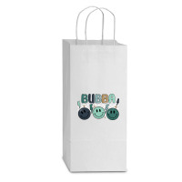 90s Retro Sibling Bubba Double Wine Paper Bag - 6 1/2 X 3 1/2 X 12 3/8 | Artistshot