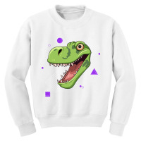 Ferocious T-rex Head Youth Sweatshirt | Artistshot