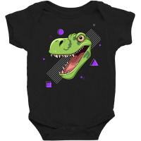 Ferocious T-rex Head Baby Bodysuit | Artistshot