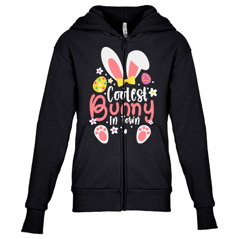 Easter Ears T  Shirt Coolest Bunny In Town Cute Easter Ears Clothes Fo Youth Zipper Hoodie by alexandrea99751 | Artistshot