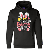 Easter Ears T  Shirt Coolest Bunny In Town Cute Easter Ears Clothes Fo Champion Hoodie | Artistshot