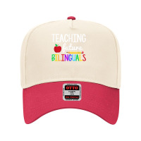 Teaching Future Bilinguals, Bilingual Spanish Teacher T Shirt Adjustable Baseball Cap | Artistshot